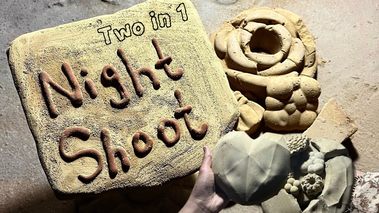 ASMR | New Nightshoot 🫰2 in 1🫰 | Golden and Lime Mud Dry Floor Crumbling 