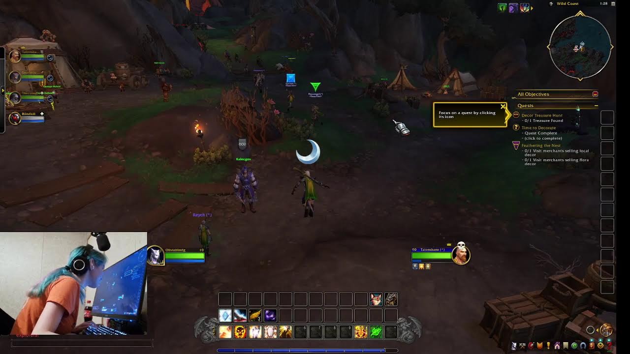 Blind Girl & Friends vs wow Midnight draenei grind