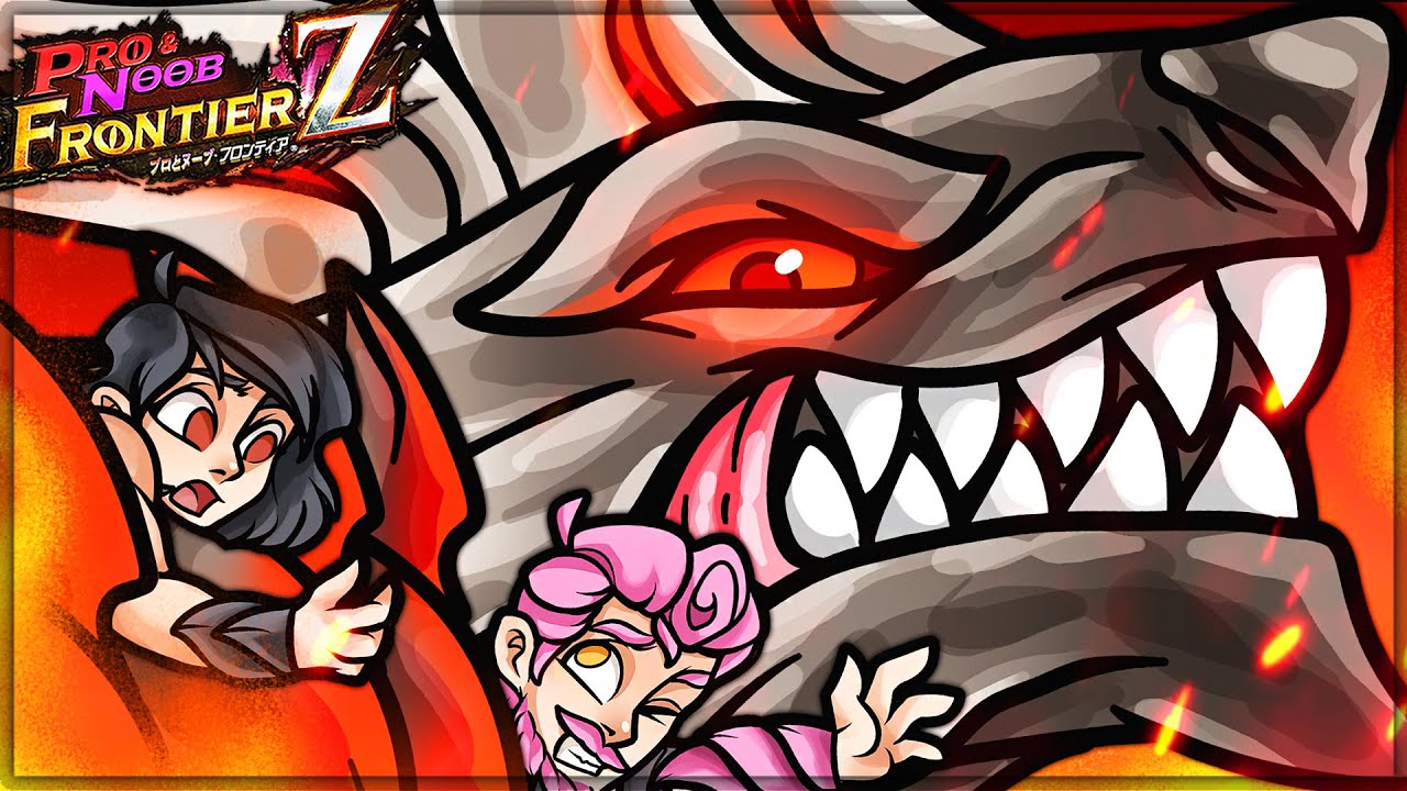 THIS MASSIVE ELDER DRAGON IS INSANE - Pro and Noob VS Monster Hunter Frontier! (Keoaruboru Gameplay)