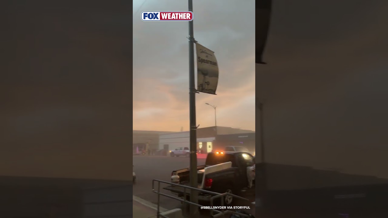 Ferocious Storm Swallows Texas Street As Severe Storms Sweep Through The Southern Plains