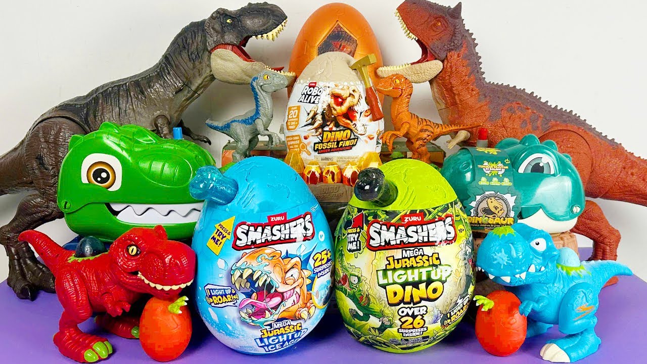 Jurassic World Unboxing Review Asmr Colorful Dinosaur T-rex Torosaurus Giganotosaurus D-rex Spino