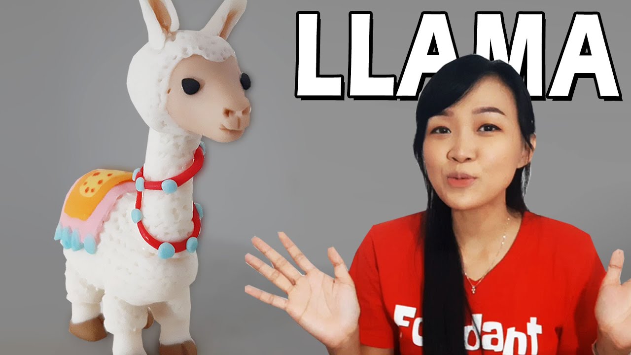 How to Make Fondant Llama | Llama Cake | Llama Cake Topper | Fondant Llama