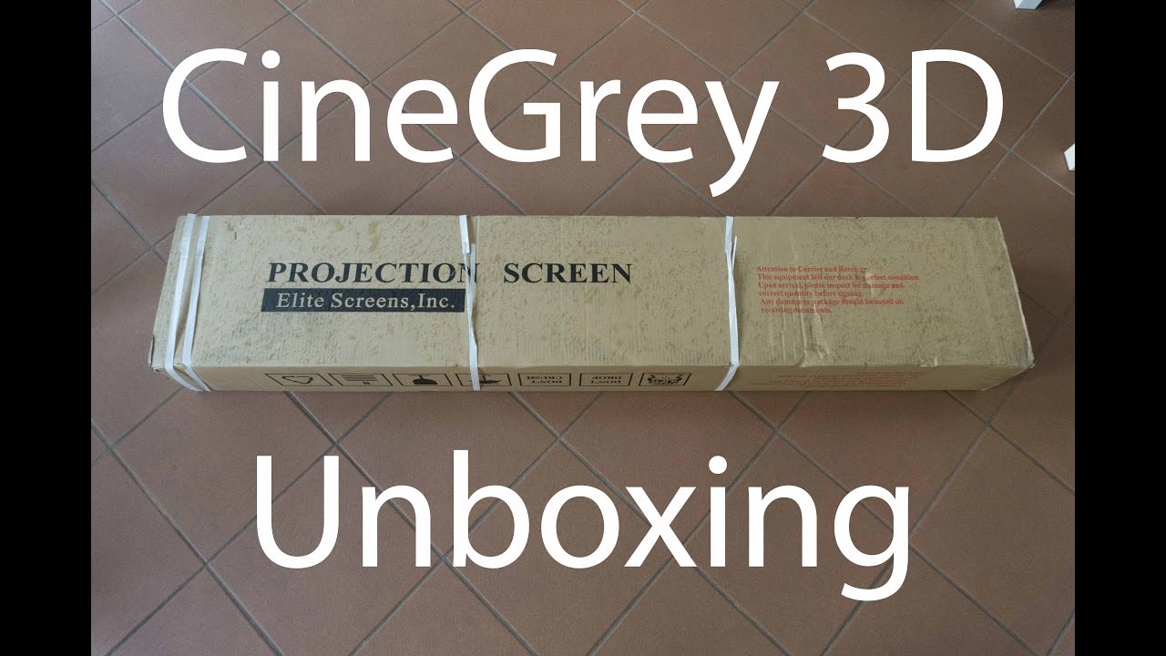 Elite Screens CineGrey3D Unboxing + Aufbau