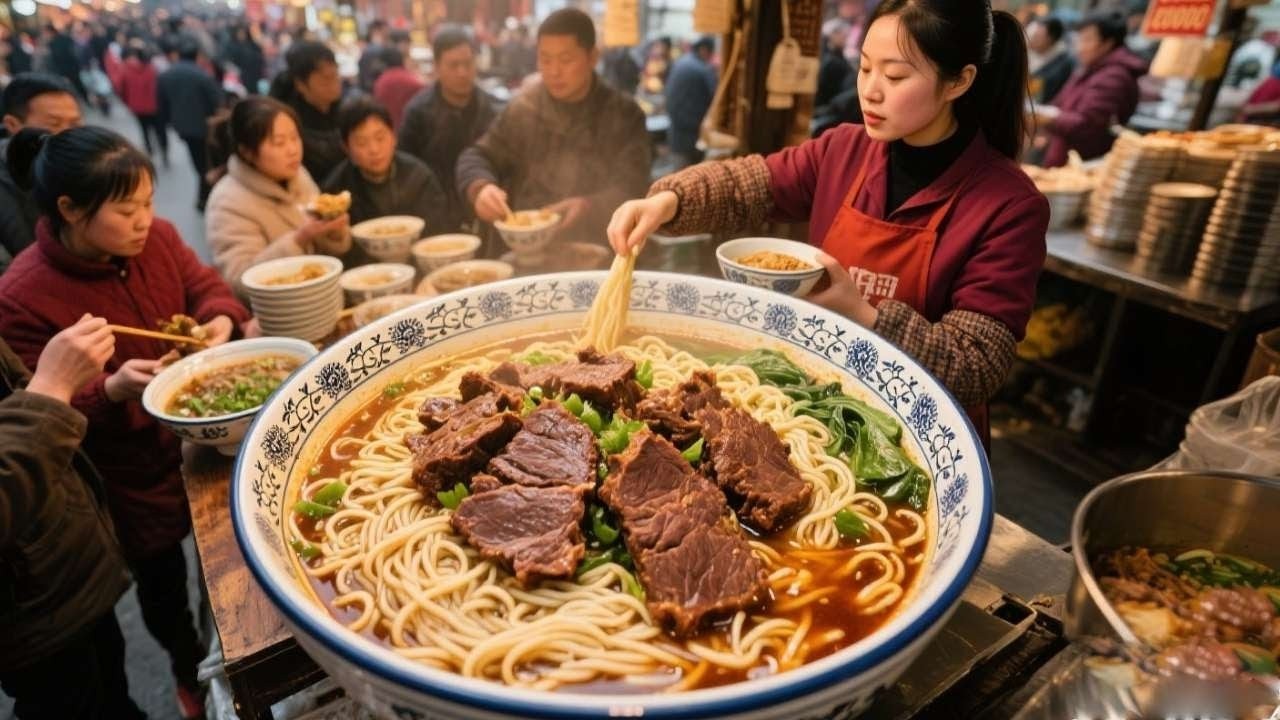 合肥一家开了30多年的牛肉拉面馆，拉面爽汤鲜味美，吃的过瘾【阿魏的日常】