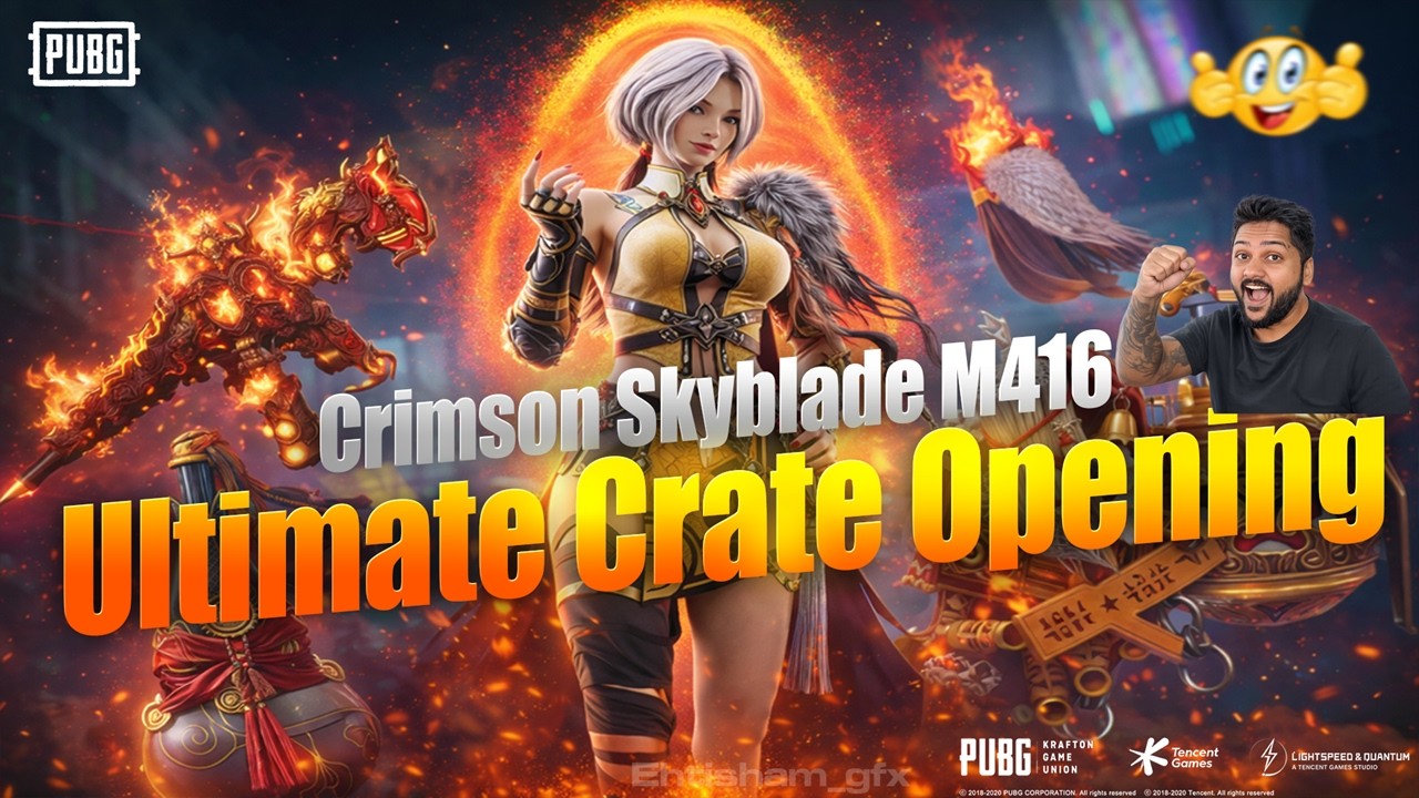 Crimson Skyblade M416 Ultimate Crate Opening - 20000 UC
