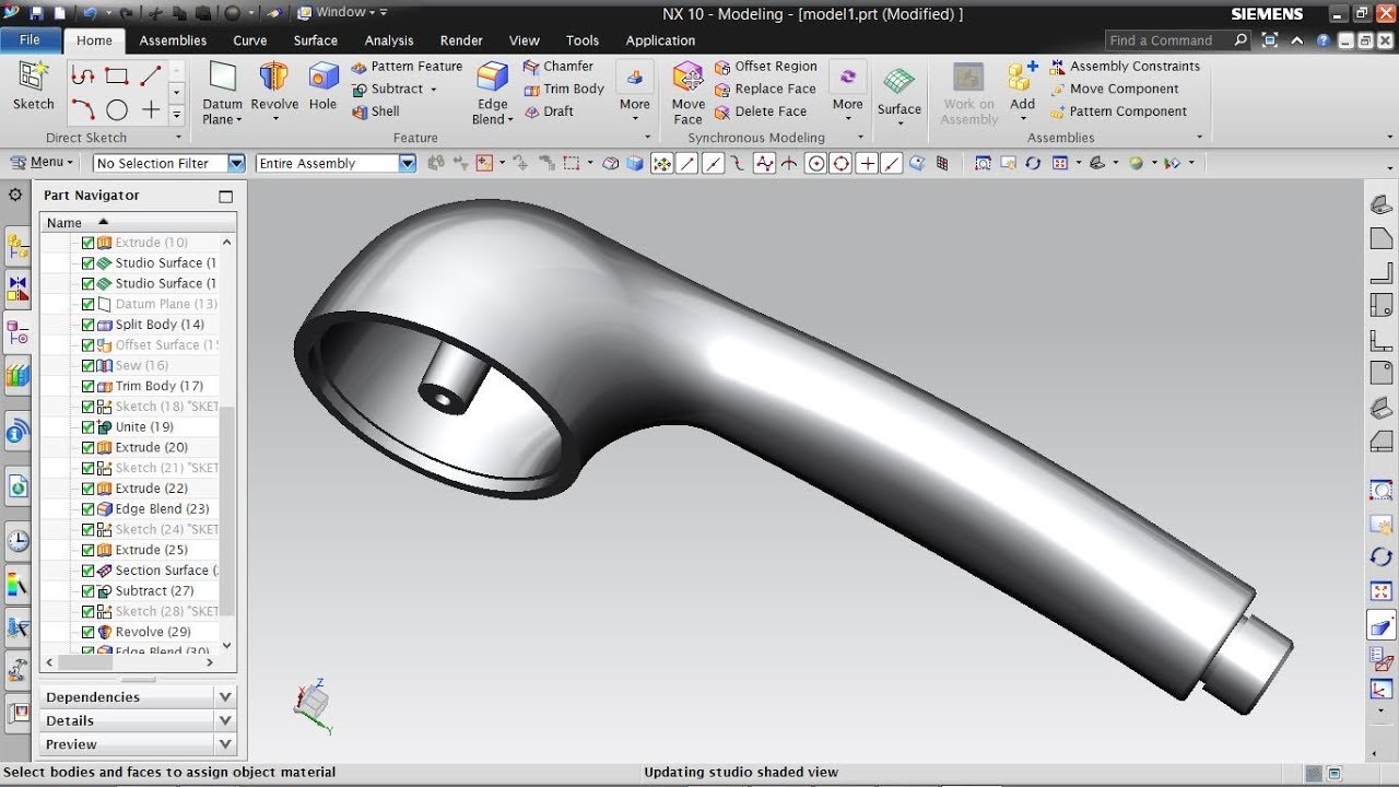 Siemens NX Showerhead