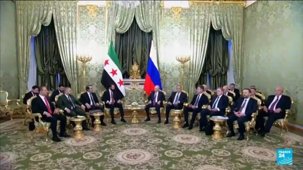 Vladimir Poutine reçoit le président syrien Ahmed al-Charaa • FRANCE 24