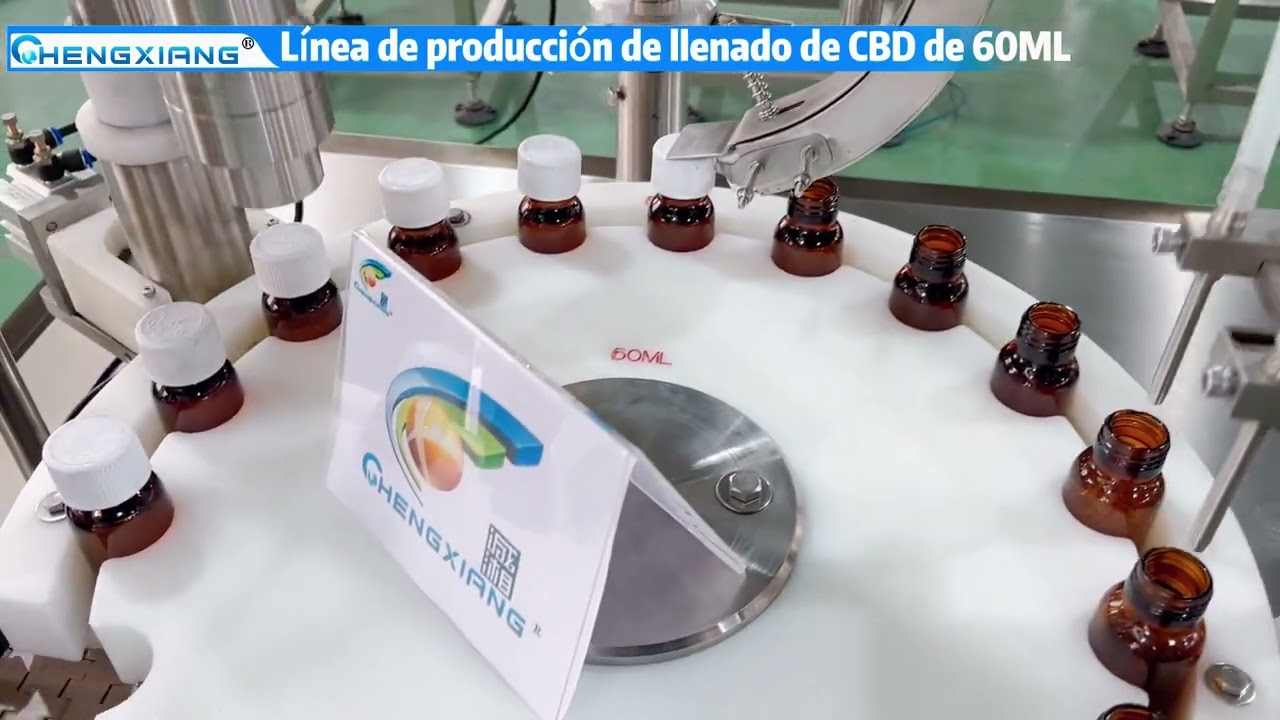 L&iacute;nea de producci&oacute;n de llenado de CBD de 60ML