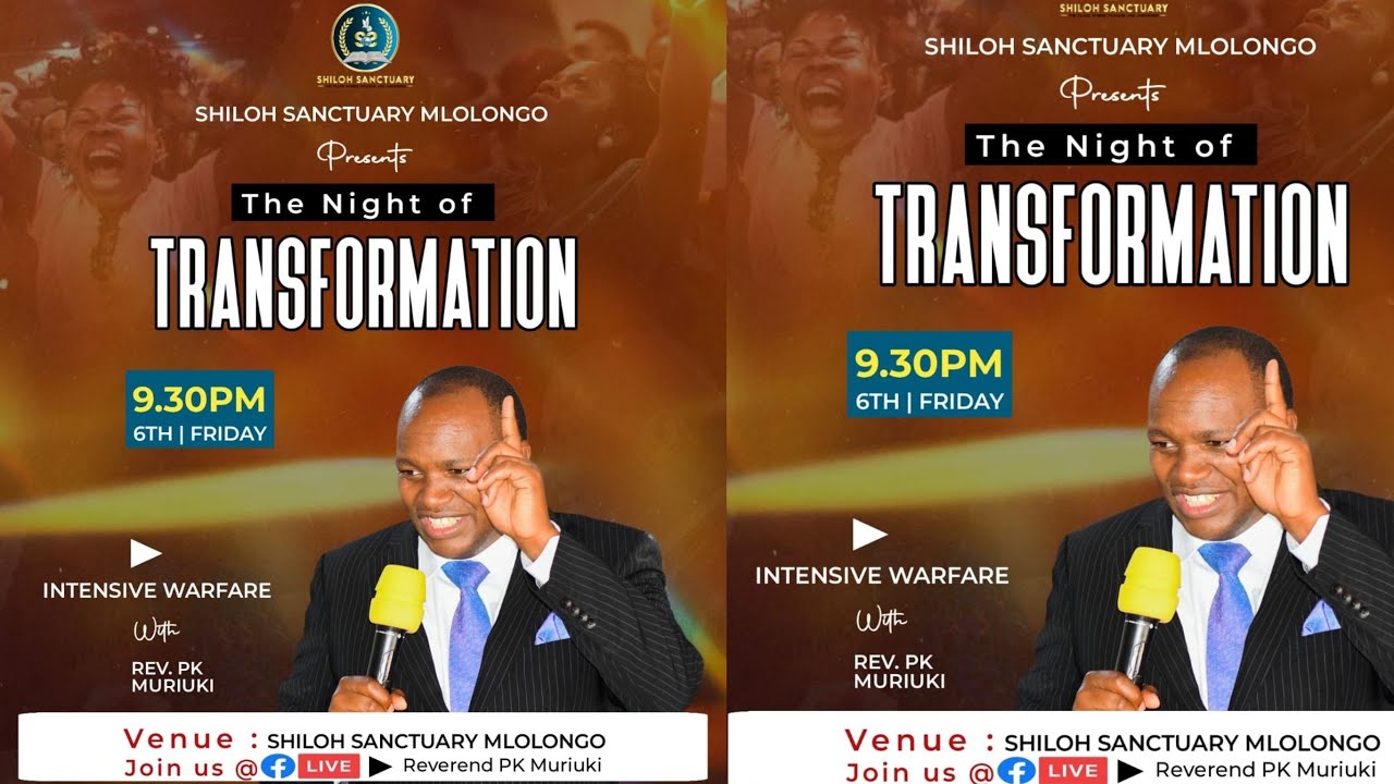 WELCOME TO THE NIGHT OF TRANSFORMATION