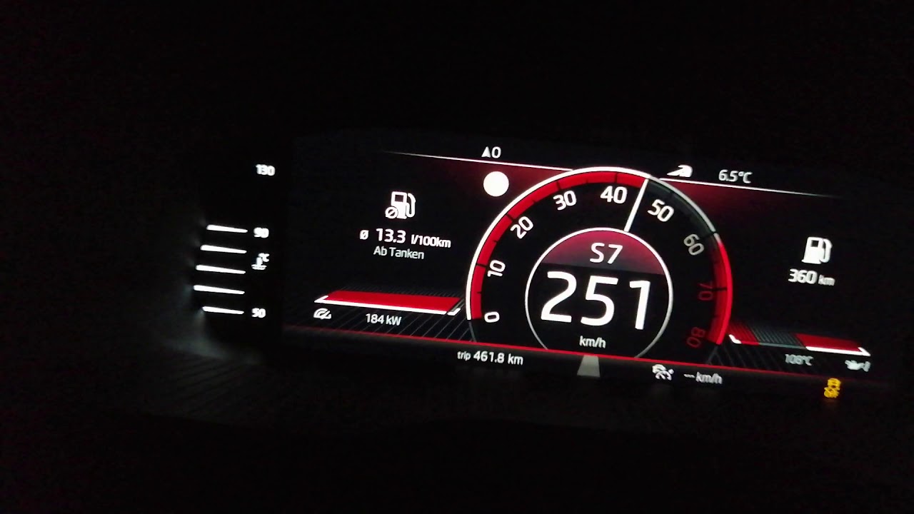 Skoda Superb 2.0TSI 272PS Topspeed Acceleration 0-265 km/h