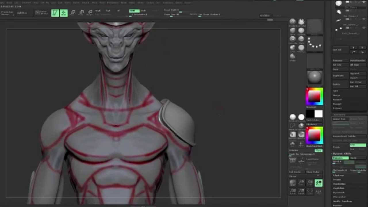 ZBrush 4R7: ZModeler Quick Topology 1