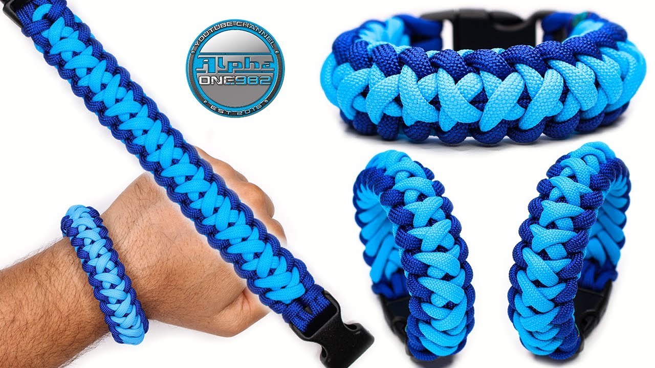 How to Make a Paracord Bracelet X Type Knot Tutorial