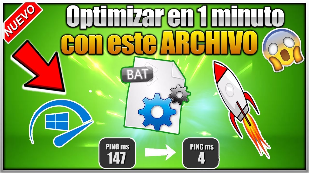 ✔️🔴 C&oacute;mo LIMPIAR, OPTIMIZAR Y ACELERAR mi PC SIN PROGRAMAS para Windows 10【 Archivo .BAT 】