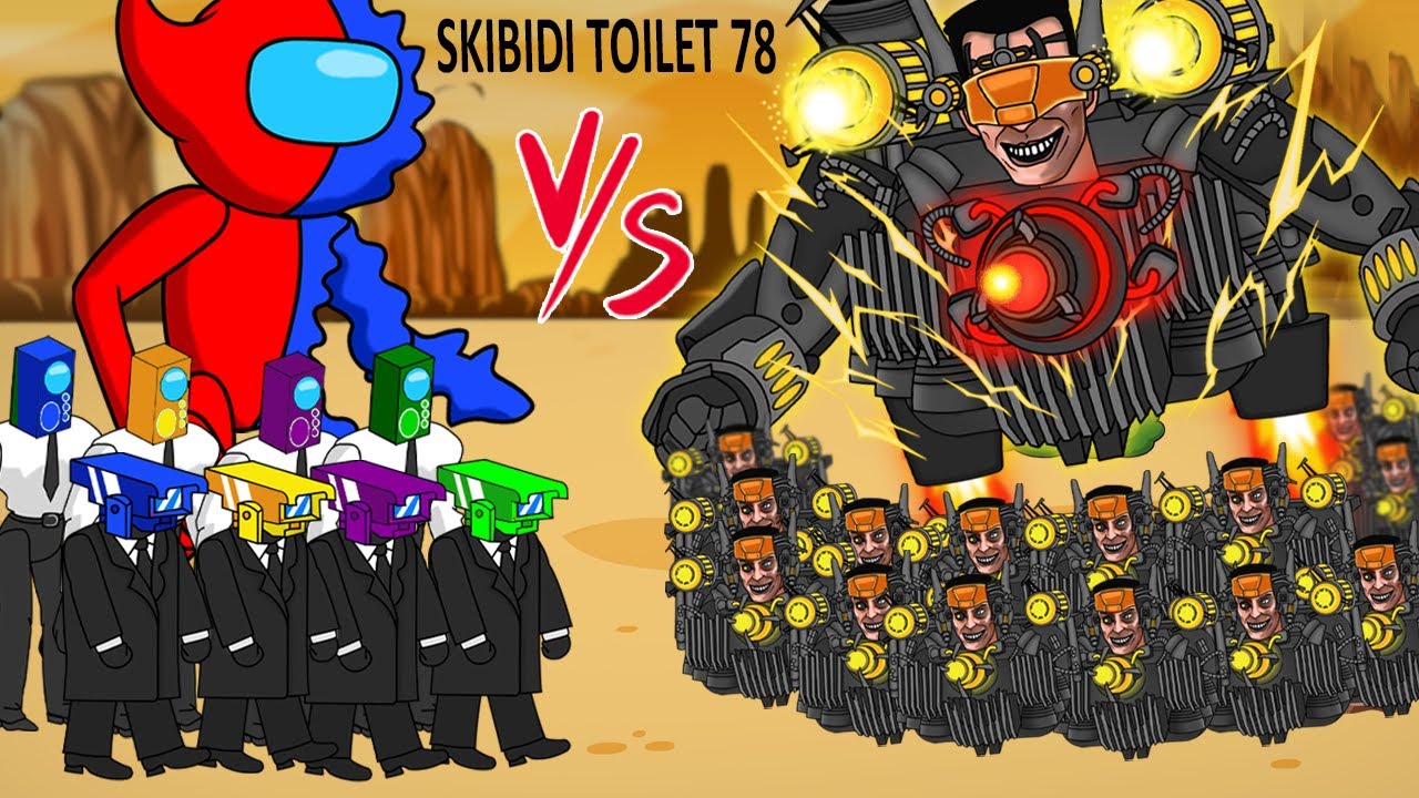 어몽어스vs Skibidi Toilet 78 | Epic Compilation