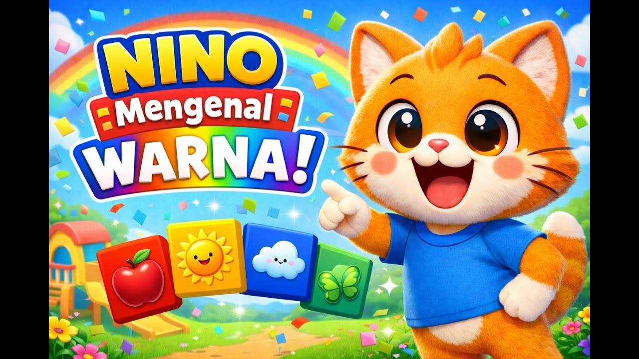 Lagu Anak Belajar Warna | Ayo Mengenal Warna Bersama Nino | Lagu Edukasi Anak Indonesia