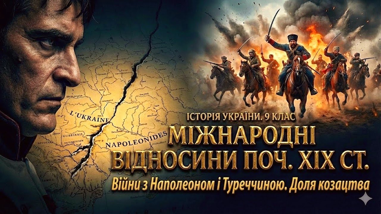 УКРАЇНА В МІЖНАРОДНИХ ВІДНОСИНАХ початку XIX ст.: Наполеон, козаки та війни імперій 💥 Історія 9 клас