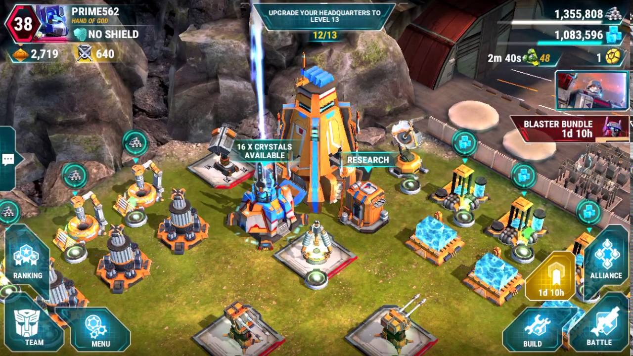 Transformers earth wars-based design defense  and really what to upgrade first