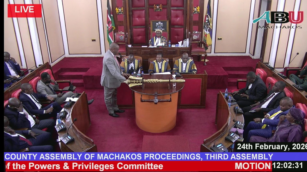 COUNTY ASSEMBLY OF MACHAKOS PROCEEDINGS, (Third Assembly, Fifth Session,  24TH FEBRUARY, 2026