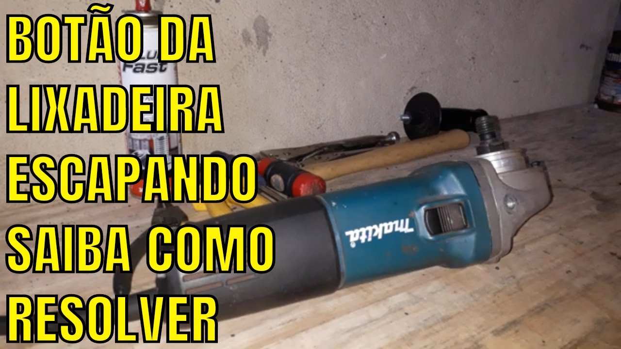 BOTÃO DA LIXADEIRA ESCAPANDO, SAIBA COMO RESOLVER