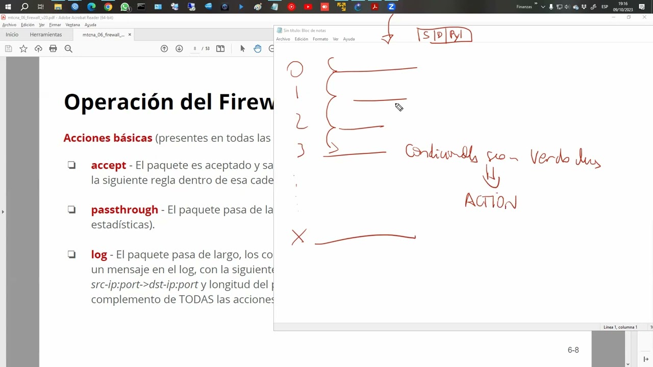 REDES DE DATOS CON MIKROTIK - CLASE 7: FIREWALL (PARTE 1) - CURSO: AGOSTO 2023 - 09.10.23