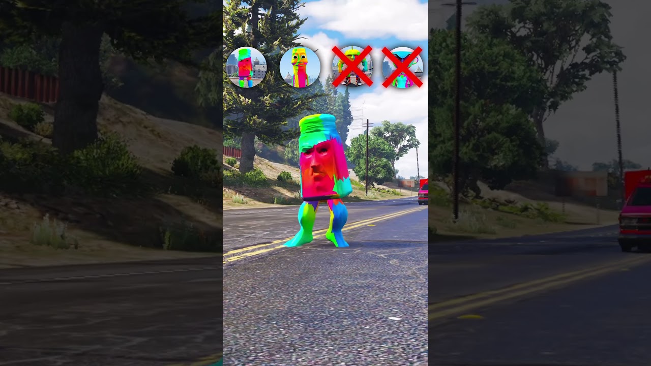 СКОРАЯ ПОМОЩЬ ЧЕЛЛЕНДЖ РАДУЖНЫЕ Udin Din Din Dun tung tung sahur espressona signorina в ГТА 5 #gta5