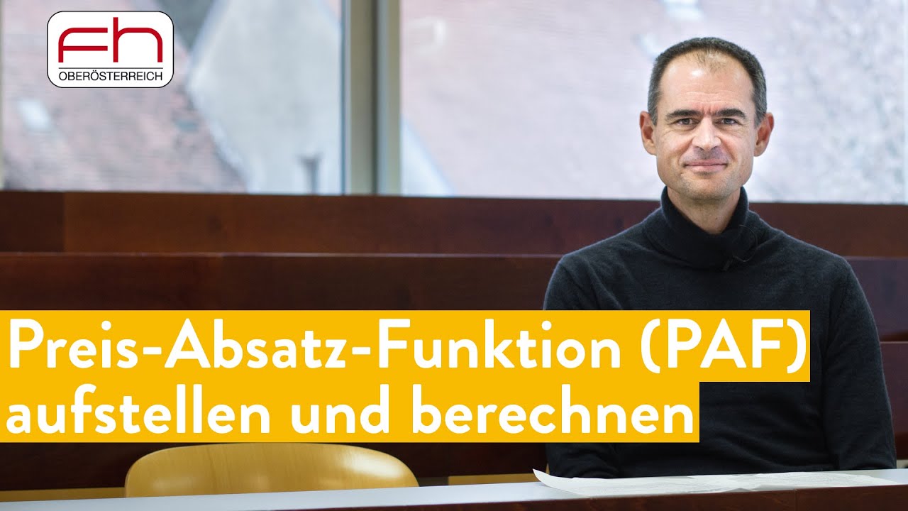 Preis-Absatz-Funktion (PAF) aufstellen und berechnen mit Beispiel (Controlling verstehen)