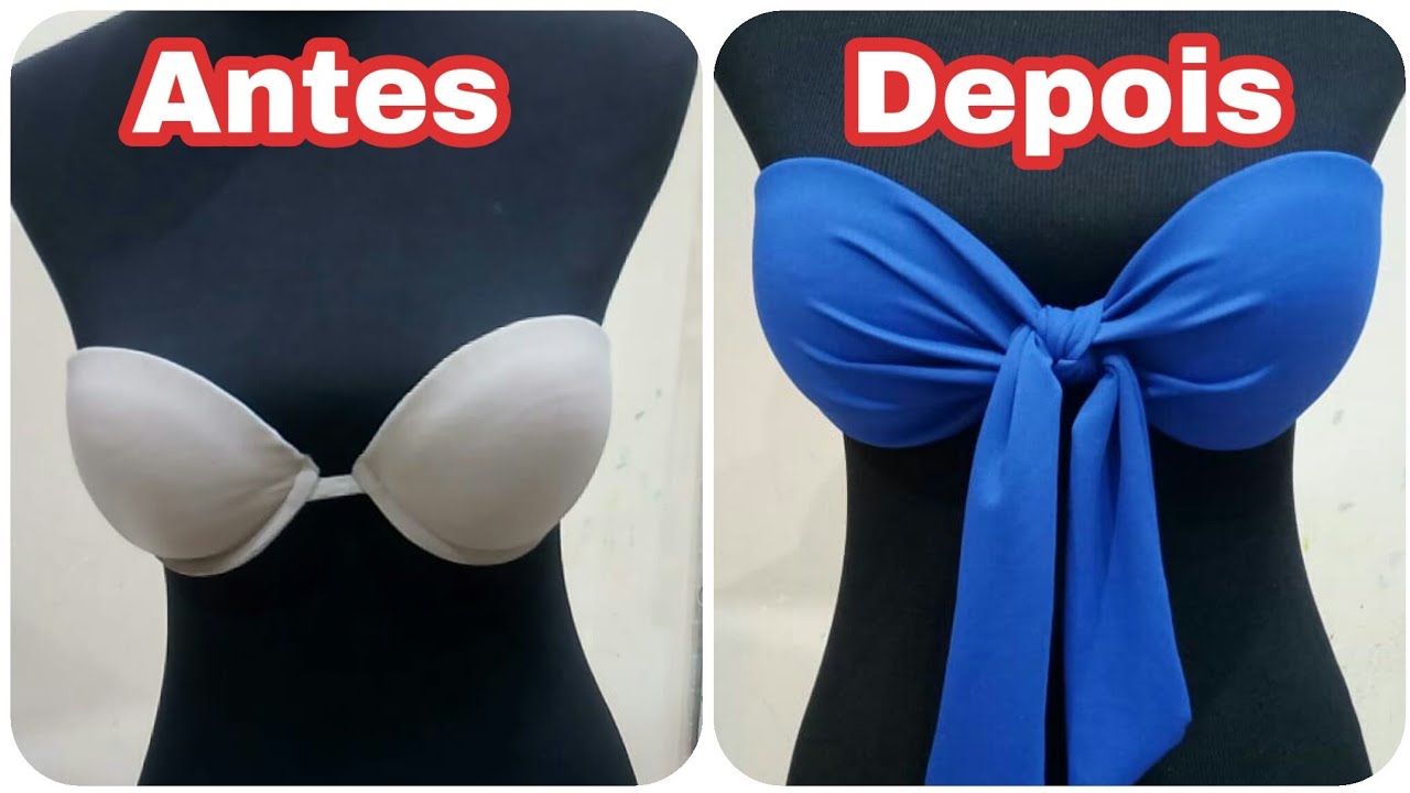 #customização Como transformar sutiã em biquíni 👙☀