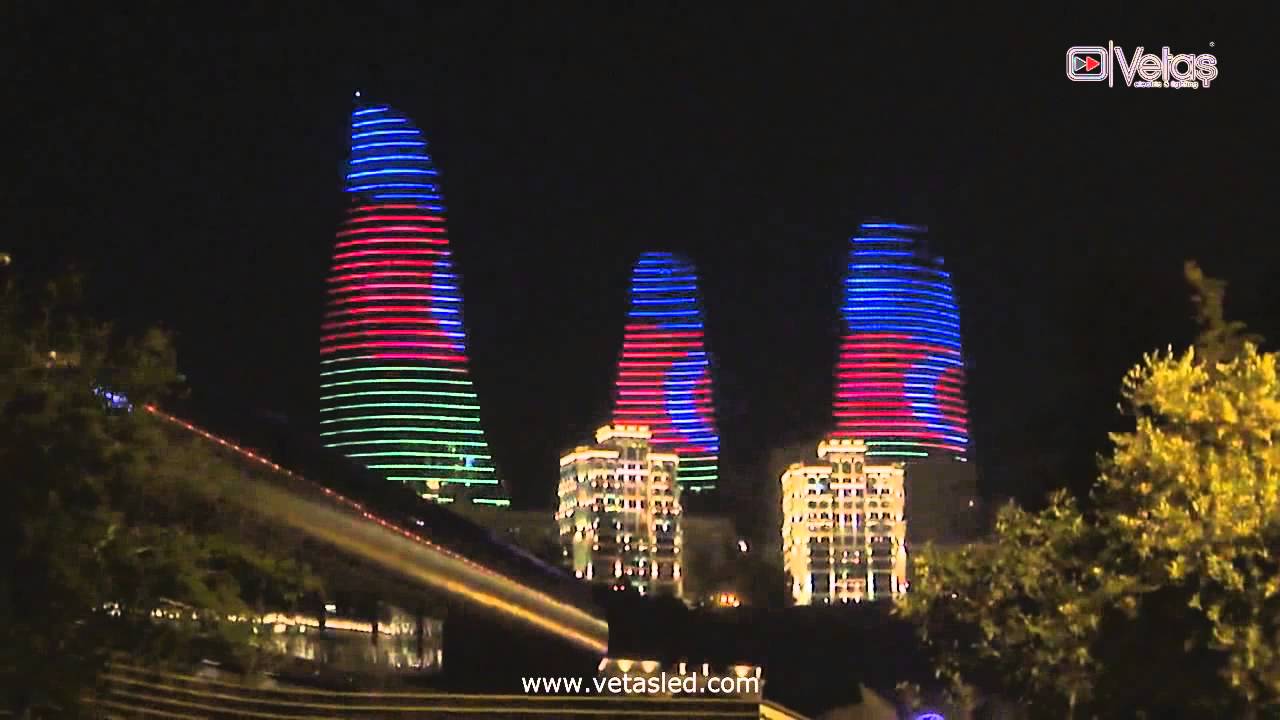 Flame Towers - Baku, Azerbaijan -- Vetaş Electric & Lighting Traxon