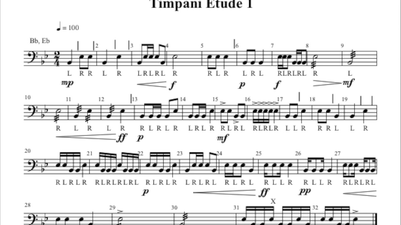 Timpani Etude 1