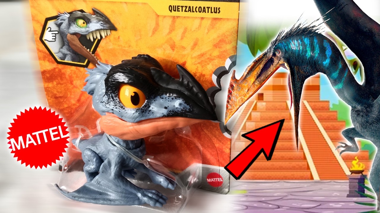 DINOSAURUS TERBANG QUETZALCOATLUS MIGHTY LITTLE BITERS MATTEL UNBOXING