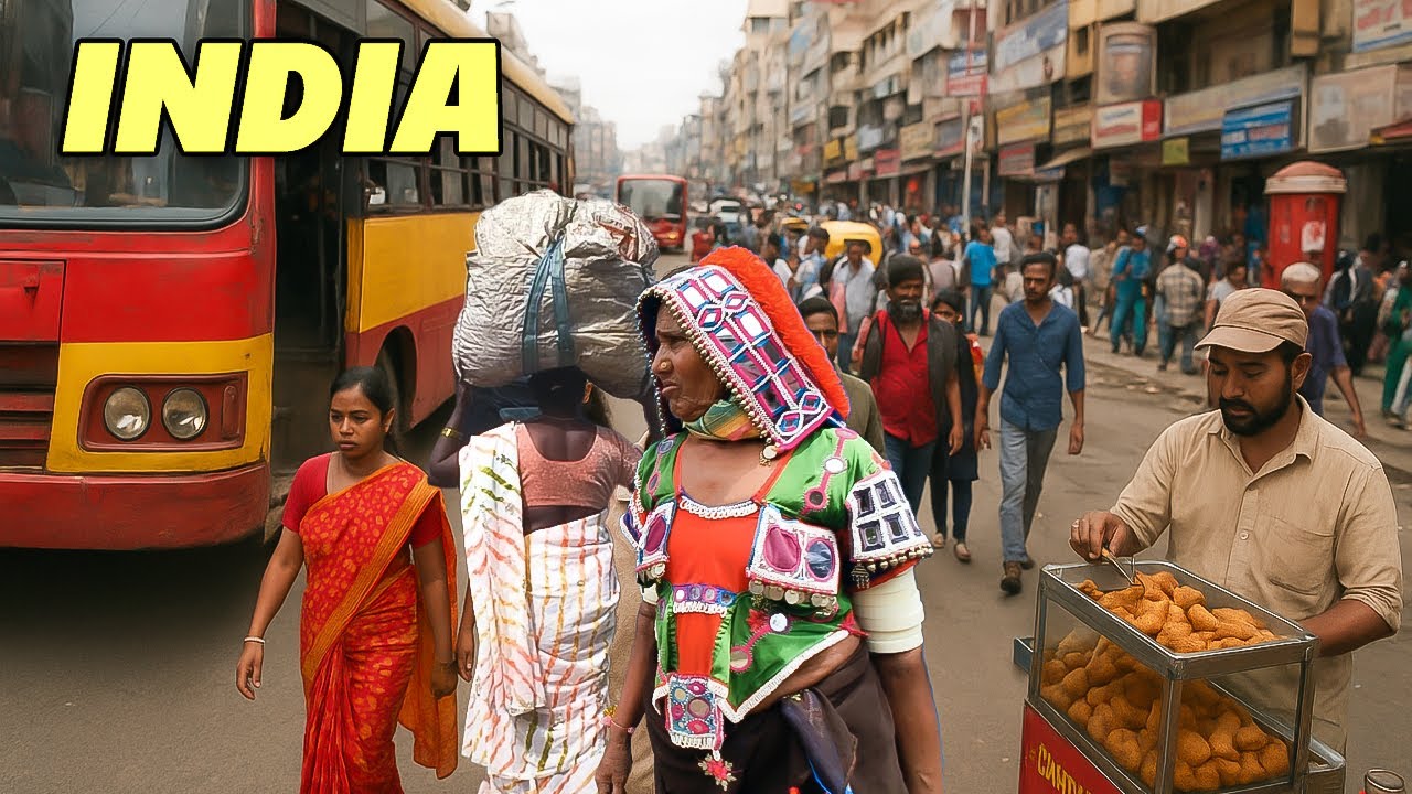 Хаос улиц Индии 🇮🇳 | Уличная еда и культура 4K