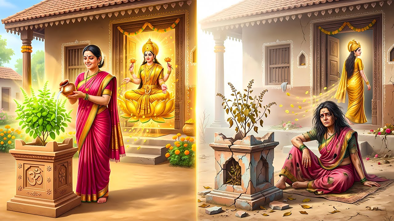तुळशीला फक्त पाणी घातल्याने पाप नष्ट होतात? श्रीकृष्ण सांगतात तुळशीचं गुपित I vastu tips