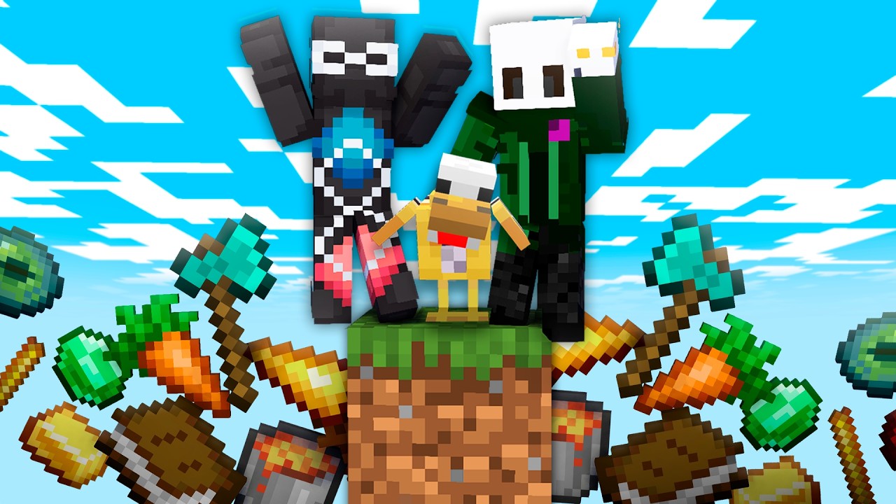 ONEBLOCK con Objetos RANDOMS y MULTIPLICADOS en MINECRAFT
