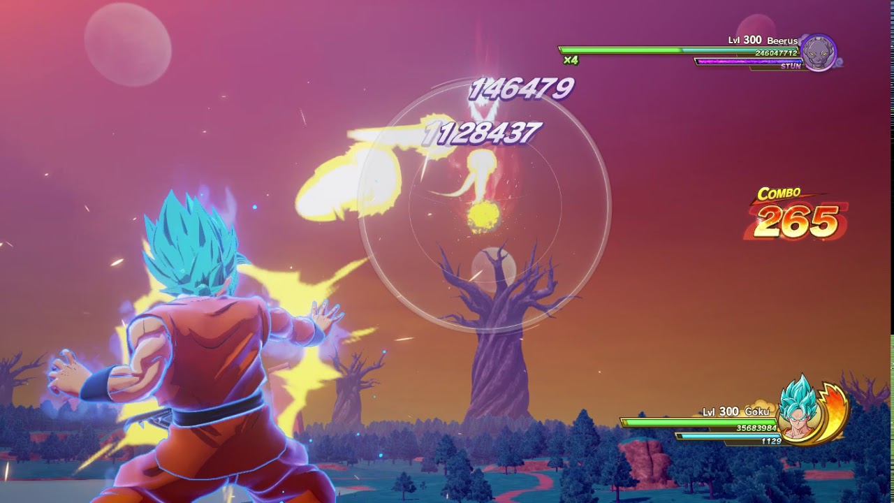 Dragonball Z Kakarot:  Goku Blue Saiyan vs Beerus level 300 #dragonballzkakarot