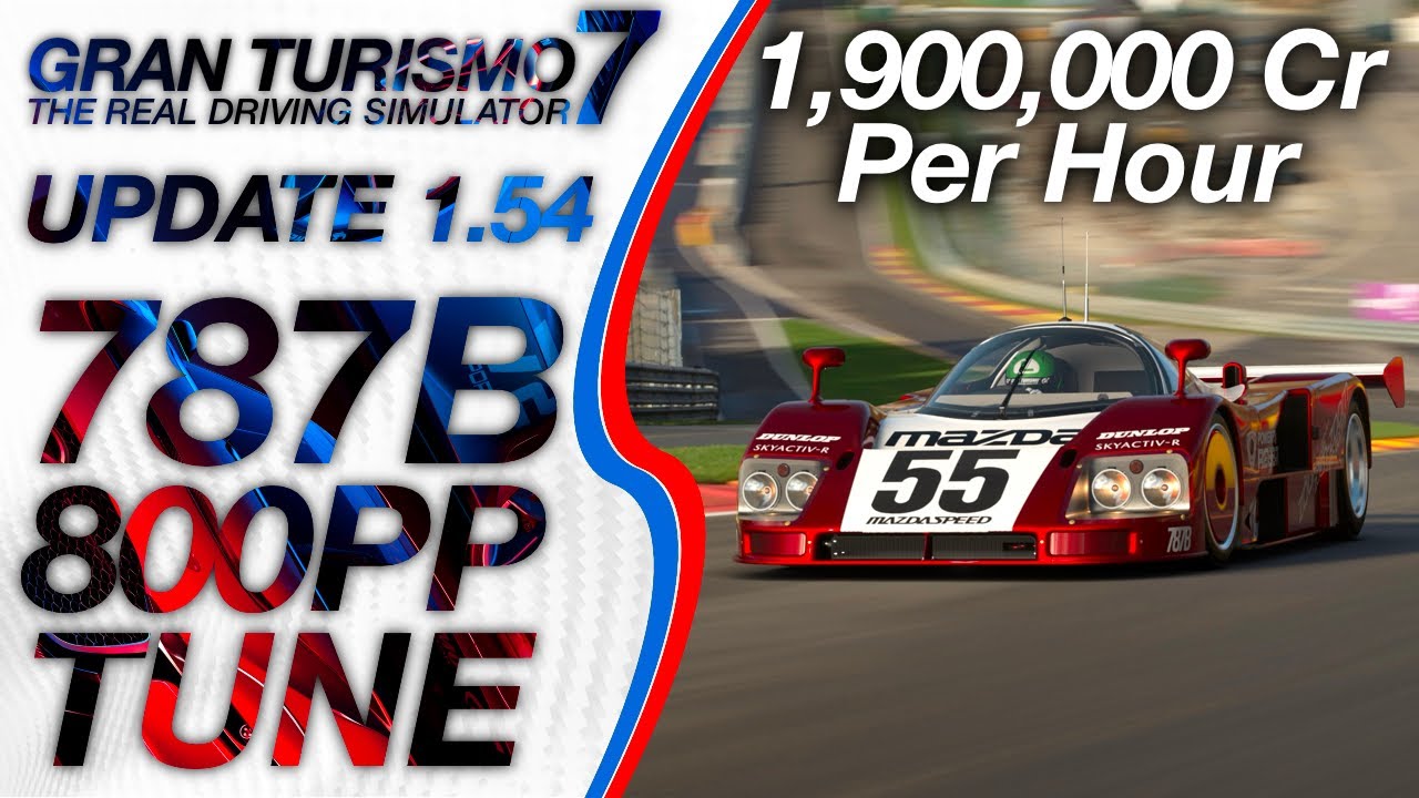 MAZDA 787B 800pp Fastest Tune - Gran Turismo 7 - Sardegna 800 Setup (GT7 1.54 Fastest Money Grind)