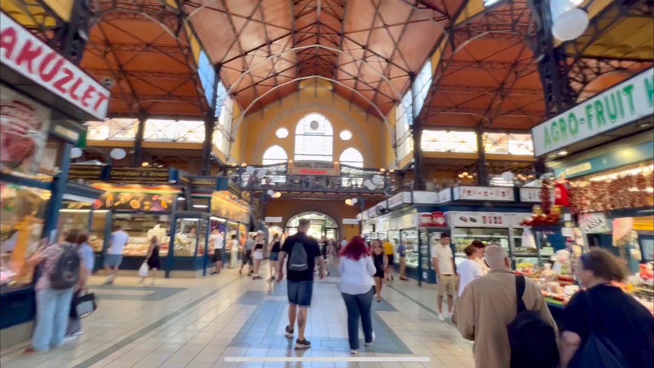 Budapest’s Central Market Hall in Hungary 🇭🇺 #2025travel #budapesthungary 