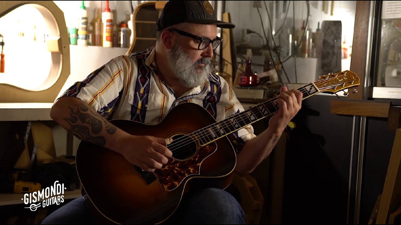GISMONDI GUITARS - SESIONES EN EL TALLER - Mariano Rodr&iacute;guez & Gismondi Alba Medium Jumbo Guitar
