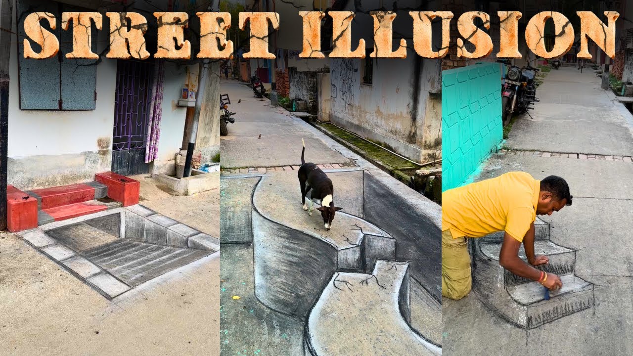 Mind-Bending 3D Illusion Street Art! Watch as Reality Unravels Before Your Eyes!