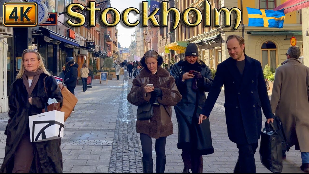 Sweden: A Relaxing Walk Through Stockholm &ndash; Food, History & City Life (4K)
