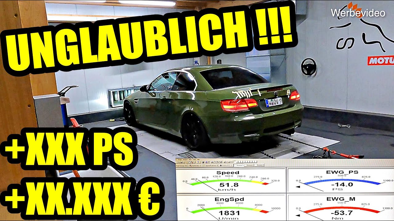 UNGLAUBLICHES Ergebnis am BMW M3 mit Kompressor Umbau !