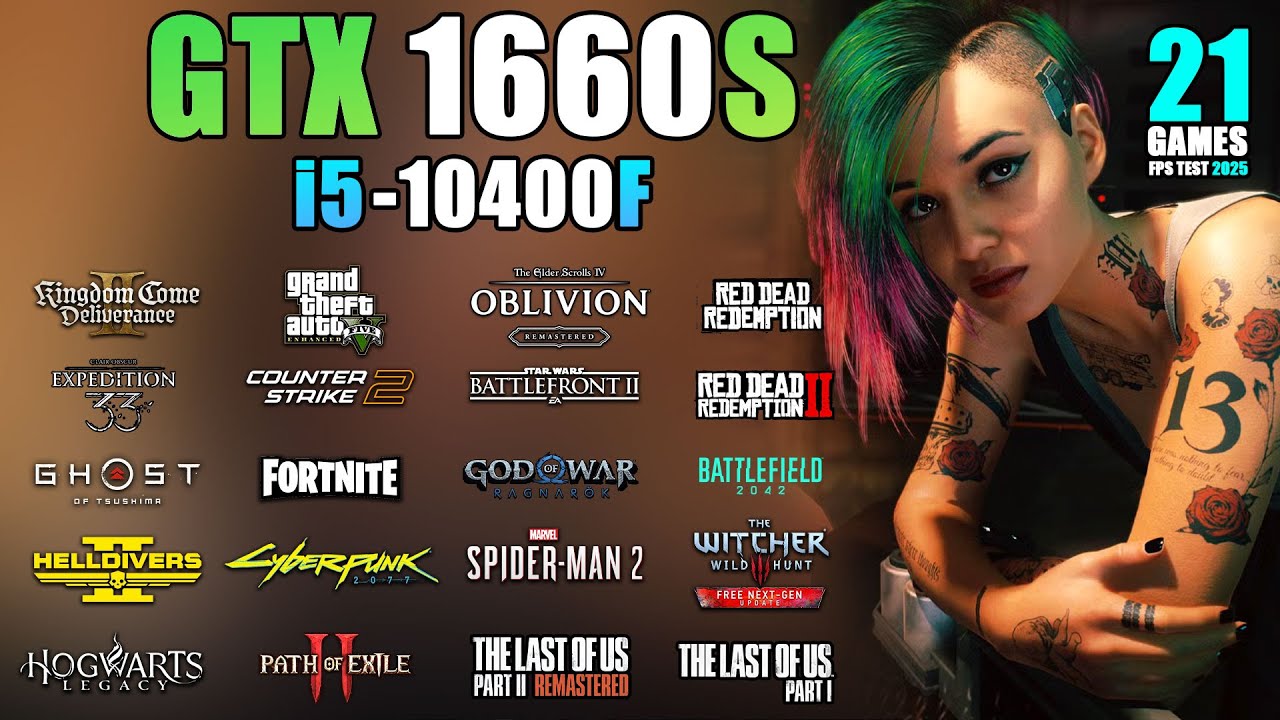 GTX 1660 Super + i5-10400f in 2025 - gaming test in 21 games