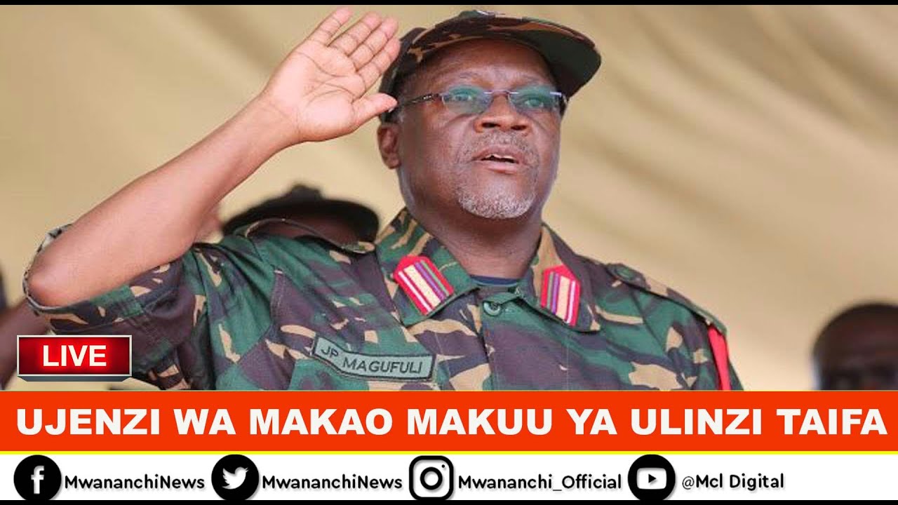 LIVE: RAIS MAGUFULI KUWEKA JIWE LA MSINGI UJENZI MAKAO MAKUU YA ULINZI WA TAIFA KIKOMBO DODOMA