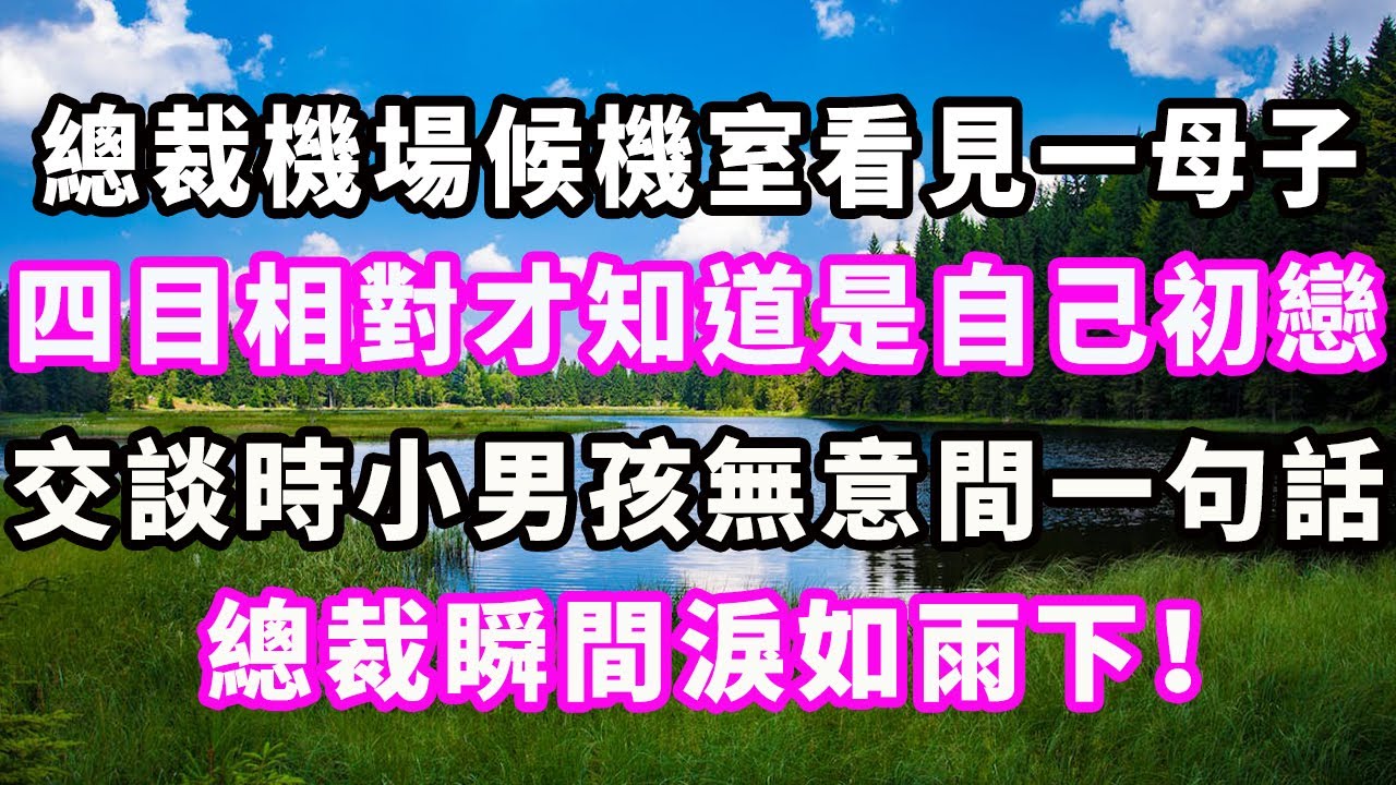 總裁機場候機室看見一母子，四目相對才知道是自己初戀，交談時小男孩無意間一句話，總裁瞬間淚如雨下！#爽文#大女主#現實情感#家庭