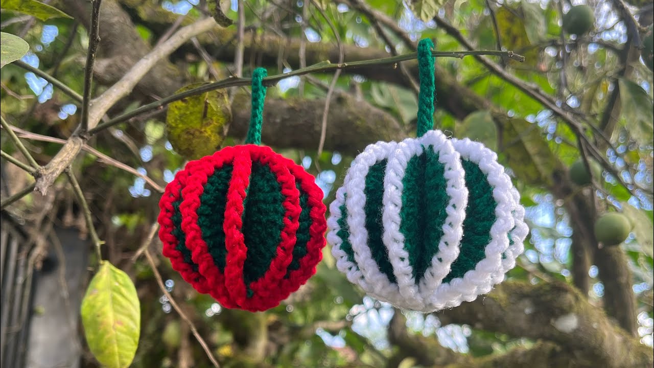 🎄Navidad 2024🎄Esferas Navideñas en 3D Tejidas a Crochet.. #handmade #crochet #tutorial