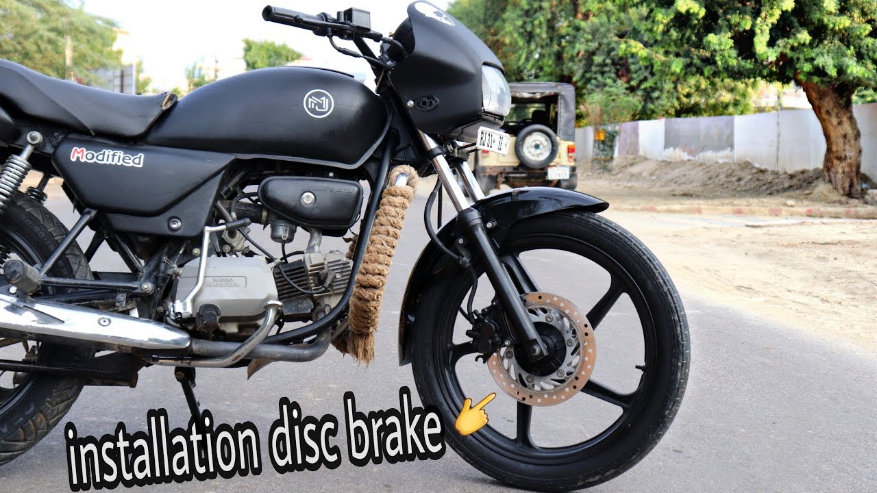 how to install disc brake in splendor + only 5000 Rs
|| best modifications in 2018