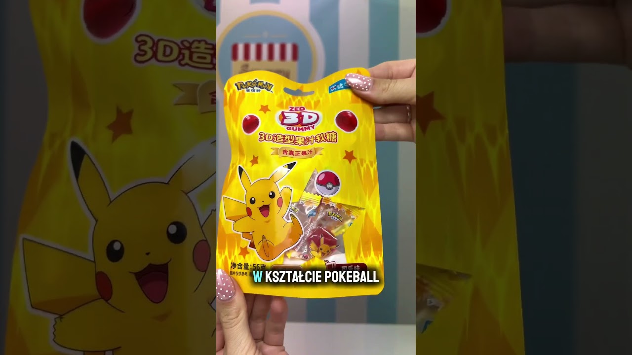 Tr&oacute;jwymiarowe żelki Pok&eacute;mon 🥹 #scrummy #słodycze #pokemon