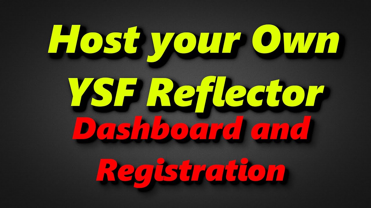 Настройка и регистрация YSF Reflector и Dashboard на Debian для PiStar
