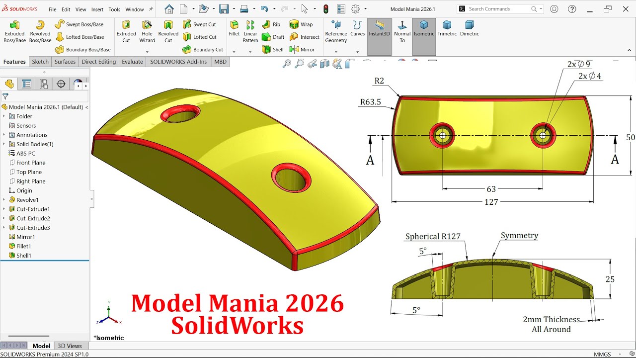Model Mania 2026 in SolidWorks