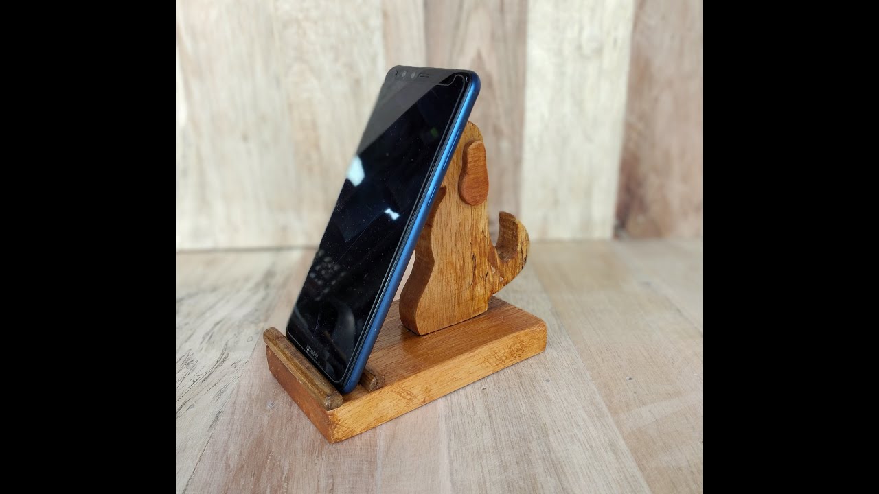 SOPORTE PARA  CELULAR O BASE PARA MOVIL, HECHO DE MADERA /Wooden base for cell phone / woodworking