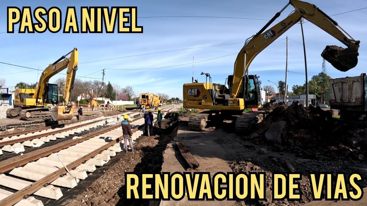 RENOVACION VIAS RAMAL VICTORIA CAPILLA FERROCARRIL MITRE TRENES ARGENTINOS PASO A NIVEL GARÍN